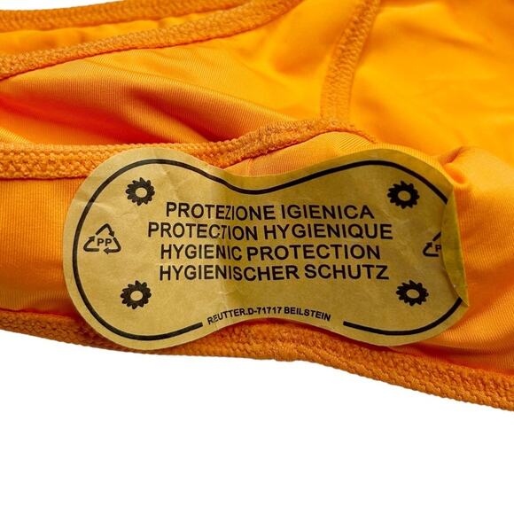 SOLID & STRIPED Jayden High Leg Bikini Bottom in Papaya - Picture 6 of 6